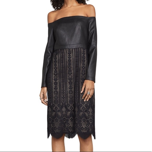 Bcbgmaxazria Off shoulder lace dress NWT - Picture 3 of 7